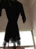 媚の火女士性感睡衣女夏季吊带睡裙两件套蕾丝内衣居服大码冰丝高级感 黑色 M码（95-105斤） 实拍图