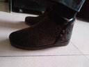 福順緣老北京布鞋女棉鞋冬季加絨保暖軟底媽媽鞋中老年雪地防滑老人鞋子 棕色 F5d129 38 曬單實(shí)拍圖