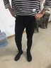 洛克華菲（Rock Fairwhale）男鞋冬季休閑鞋加絨保暖男士皮鞋高幫雪地靴2024新款馬丁靴男真皮 黑色加絨 39 曬單實(shí)拍圖
