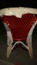 植雅轩植雅轩天然植物藤条手工椅通风椅藤椅茶楼椅办公椅子阳台户外休闲 网格深色三件套 实拍图