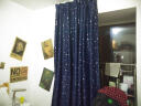 美丽契约窗帘 全遮光加厚棉麻窗帘成品田园星星定制遮光布料客厅 全遮光米色（挂钩） 3.5米宽x2.7高一片 实拍图