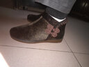 福順緣老北京布鞋女棉鞋冬季加絨保暖軟底媽媽鞋中老年雪地防滑老人鞋子 棕色 F5d129 38 曬單實(shí)拍圖