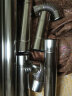 一靓加厚304不锈钢排烟管直径6cm强排式燃气热水器排气管弯头配件 40cm直管（304不锈钢） 实拍图