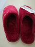 漂步防水棉拖鞋男女冬羽絨布情侶家居鞋包跟保暖棉拖防滑厚底加絨拖鞋 酒紅色 40-41 建議38-39碼穿 曬單實(shí)拍圖