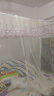 南极人家纺蚊帐家用1.8米三开门落地式宫廷加高加密蚊帐不锈钢支架加粗纹帐子 倾心-玉色 150x200cm 实拍图
