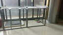 華美龍寵物狗圍欄室內狗籠子小型犬中型犬比熊柯基狗窩兔子門(mén)欄隔離護欄 黑色（含睡墊等6件套） 【長(cháng)180寬90高100 6片】80斤內 曬單實(shí)拍圖