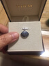 米萊珠寶 0.71克拉藍寶石吊墜海洋18k金鑲嵌天然彩色寶石定制項鏈禮物 送925銀鏈 曬單實(shí)拍圖