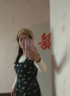 擇信 韓國羊毛呢蓓蕾帽女空姐帽保暖畫家帽時尚休閑貝雷帽韓版女士秋冬時裝帽 蝴蝶結(jié)花朵-黑色 均碼-適合55-58cm頭圍 曬單實拍圖