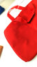 卡蜜卡新款韩版旅行包手提男旅行袋单肩短途出差包女士行李包大容量旅游包黑色旅行袋折叠待产包 大红色 大号 实拍图