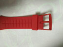 KHZ手表配件Swatch斯沃琪表帶20MM硅膠適用于SUSB401SUSW402SUSN400 紅色 曬單實(shí)拍圖
