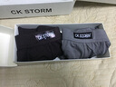 CK STORM男士內(nèi)褲男三角褲冰絲速干一片式無痕多色性感男式短褲頭三角男內(nèi)褲 銀灰?guī)缀?XL(175/100) 曬單實拍圖