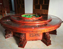 匯璟木業(yè)  實(shí)木電動(dòng)餐桌 酒店大圓桌旋轉(zhuǎn)餐桌20人火鍋 中式雕龍電動(dòng)酒店桌 定制部分（拍前聯(lián)系客服 ） 曬單實(shí)拍圖