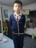 衣諾坊春秋兒童毛衣校服小學(xué)生幼兒園園服班服合唱演出服男女童套裝 藏青男款（針織衫+襯衫+褲子+領(lǐng)帶） 140 （建議體重54-67斤） 曬單實(shí)拍圖