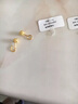 金昌祥999足金 光面泡釘黃金耳釘  球形黃金耳飾 光珠黃金耳環(huán)送女友 一對金重2.20g 曬單實(shí)拍圖