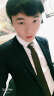 De L'isle 5cm韩版纯色窄领带 休闲 结婚 伴郎 男士商务 女士职业学生 礼盒装 咖啡色 实拍图