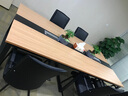 黎滬家具 簡(jiǎn)約現代辦公家具 會(huì )議桌 鋼木結合長(cháng)條桌 辦公桌椅 小型會(huì )議洽談桌子 3.2*1.4*0.75 曬單實(shí)拍圖