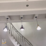 简格 餐厅吊灯北欧创意餐厅灯简约钻石LED饭厅吊灯 单头 咖啡色款 LED白光 实拍图