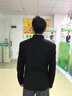 海派浩宇 中山裝男士立領(lǐng)修身商務(wù)正裝男裝唐裝外套青年裝新中式國風(fēng)衣服 1665黑色 上衣 M (165) 曬單實(shí)拍圖