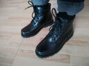 3513巡洋艦皮靴羊毛靴棉鞋冬男保暖雪地靴男靴子馬丁靴 黑色毛靴 38 曬單實(shí)拍圖