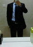 培羅蒙（BAROMON）【96.1%羊毛】西服套裝男商務(wù)西裝男整套男士商務(wù)輕正裝新郎結(jié)婚 藏青 175A (褲子尺碼請(qǐng)備注或留言) 曬單實(shí)拍圖
