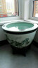 爵仕臻品 景德鎮陶瓷魚(yú)缸大號創(chuàng  )意花盆 睡蓮缸烏龜金魚(yú)缸書(shū)畫(huà)缸彩繪山水缸 中號高34cm肚徑52cm口徑52cm底徑32cm 曬單實(shí)拍圖