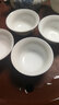 沉弗景德鎮(zhèn)手工瓷碗青花瓷白瓷三才蓋碗茶杯套裝陶瓷整套功夫茶具 30ml茶杯10個(gè)裝 曬單實(shí)拍圖