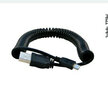 酷比客/L-CUBIC micro usb 小米o(hù)ppo手機(jī)vivo彈簧卷線華為充電線安卓線 黑色（LCCPUSBAMCROBK-1.8M） 1.8米 曬單實(shí)拍圖