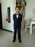 衣諾坊兒童西裝套裝花童西服男童主持人演出服禮服西裝組合 藏青3：西服 西褲 領(lǐng)結 150 （建議體重：67-80斤） 曬單實(shí)拍圖