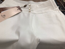 韓依索絲打底褲女外穿小腳褲高腰女士休閑褲春秋季新款韓版女裝修身鉛筆褲 白色 L 【建議96-108斤】 曬單實(shí)拍圖
