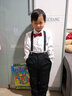 衣諾坊 兒童禮服套裝校服 小學(xué)生主持人花童 大合唱演出服 兒童演出禮服 藏青男:長(cháng)袖+長(cháng)褲+背帶+領(lǐng)結 130 (建議體重：42-54斤) 曬單實(shí)拍圖