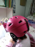 VOLOCOVER 专业滑雪头盔 一次成形 通风设计摩托 轮滑 安全 头盔带通风孔男女儿童单双板雪盔 玫红色 M 码（52-55）建议大童 根据头围选择尺码 实拍图