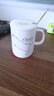 BUDINGCIYI  創(chuàng)意星座陶瓷水杯子帶蓋勺馬克杯男女情侶咖啡杯家用辦公室茶杯 雙子座（白）禮盒包裝 曬單實(shí)拍圖