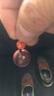 唐瑪滿(mǎn)紅血級桂林雞血石單珠吊墜男女大珠雞血玉朱砂紅配珠散珠 單珠直徑18mm 曬單實(shí)拍圖