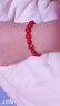 美芙仁 玲瓏骰子安紅豆手鏈男女士925銀手工相思豆紅繩手串情侶一對禮物 瑪瑙紅繩款 曬單實(shí)拍圖