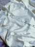 谷季狐 衬衫女长袖韩版2021春夏装新款不规则雪纺打底衫白色衬衣职业装上衣OL 白色 L 实拍图