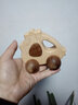 墨小小 學(xué)爬玩具6-24個月引導(dǎo)爬行嬰幼兒小車擺件木制禮物 小雞車 曬單實拍圖
