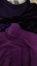 艾舞戈儿童舞蹈服女童秋冬季练功服专业芭蕾舞连体服丝绒拉丁舞演出服 紫色-长袖-开裆 130码（身高125-135cm） 实拍图