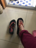 寶人(Boree)涼拖女坡跟夏防水臺松糕厚底防滑花布涼鞋女士高跟人字拖 紅色 39 曬單實(shí)拍圖