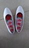 紅蜻蜓女鞋春季新款休閑百搭時(shí)尚平底媽媽鞋頭層牛皮單鞋 白色 35 曬單實(shí)拍圖