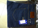 酷萬(wàn)直筒彈力褲子男士寬松牛仔褲男加肥加大長(cháng)褲胖子男裝闊腿褲 深藍色 42 曬單實(shí)拍圖