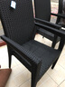 御藤美家（ROYAL RATTAN）戶桌椅酒吧咖啡廳藤椅室內(nèi)家具戶外庭院休閑桌椅 保拉納4椅+80cm鋁框威尼斯棕巖板圓桌 曬單實(shí)拍圖