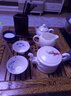 陶立方 手工青花手繪響杯陶瓷功夫茶具鯉魚(yú)茶杯斗笠茶盞TF-5058 6個(gè)一套 曬單實(shí)拍圖