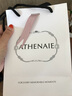 ATHENAIE 粉白色心形歐泊石925銀吊墜串飾珠子 送閨蜜女友款吊墜 曬單實拍圖
