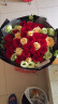 欣尚 鲜花速递红玫瑰花束送老婆女友生日礼物全国同城配送 19朵红色康乃馨百合混搭花束 实拍图