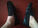 水木苒潮流豆豆鞋男懶人鞋潮流韓版夏季男鞋休閑駕車(chē)時(shí)尚工作透氣鞋子男 黑色 40 曬單實(shí)拍圖