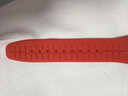KHZ手表配件Swatch斯沃琪表帶20MM硅膠適用于SUSB401SUSW402SUSN400 紅色 曬單實(shí)拍圖