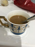 心飾園歐式金邊咖啡杯創(chuàng  )意英式紅茶杯碟陶瓷下午茶杯咖啡具套裝 藍色鎏金歲月咖啡杯6杯碟帶架子（快遞裝） 曬單實(shí)拍圖