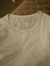 貂卡短袖女裝純棉舒適純色t吸汗純色簡(jiǎn)約上衣夏天短袖t恤汗衫中年圓領(lǐng) 白色 S 曬單實(shí)拍圖