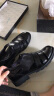 迪斯勒夏季男士头层牛皮包头凉鞋厚底商务正装透气凉皮鞋男鞋休闲洞洞鞋 黑色 39 实拍图