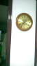 凯恩斯（KAIENSI） 大厅欧式挂表美式圆形家用实木创意钟表时钟挂钟客厅装饰大号 6010橡木色罗马盘【30厘米】 实拍图